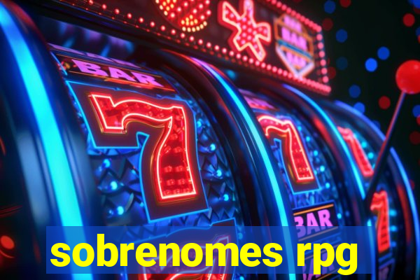 sobrenomes rpg